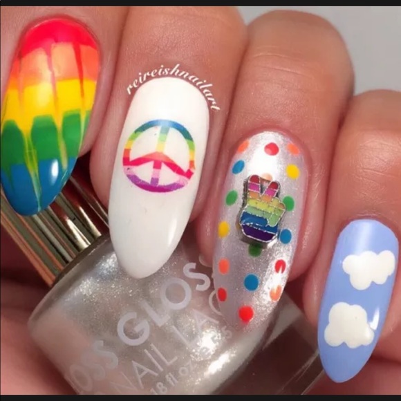 💌BO/GO$6 Hippy 70’s Transfer Nail Decals - Picture 3 of 5